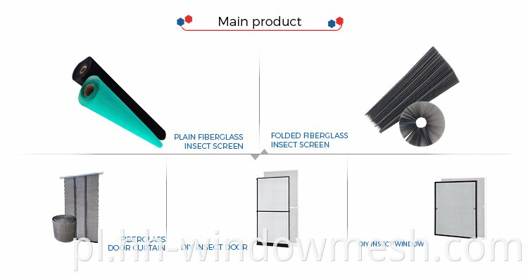 Plisse Window siatkowe poliestrowy ekran owadowy dla wysuwanych drzwi systemu Windows